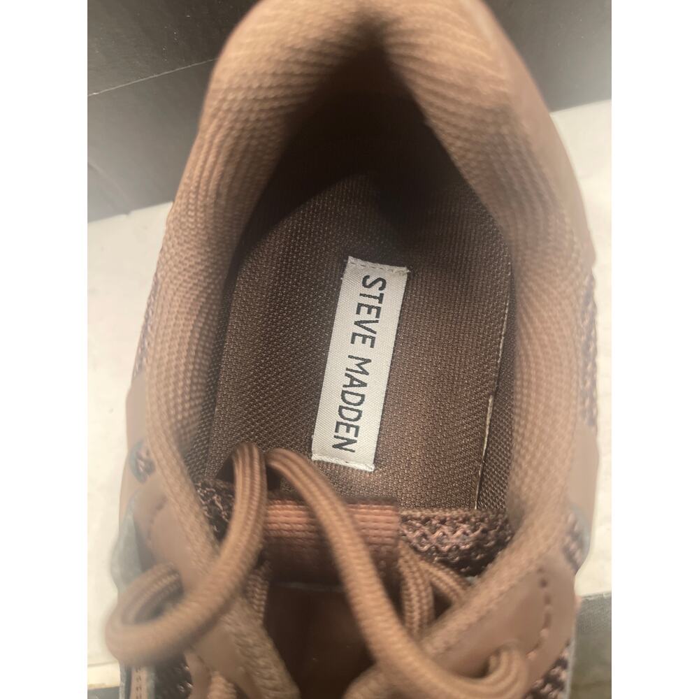 Steve Madden Possession Sneakers in Dark Brown Size 9 - Picture 8 of 10